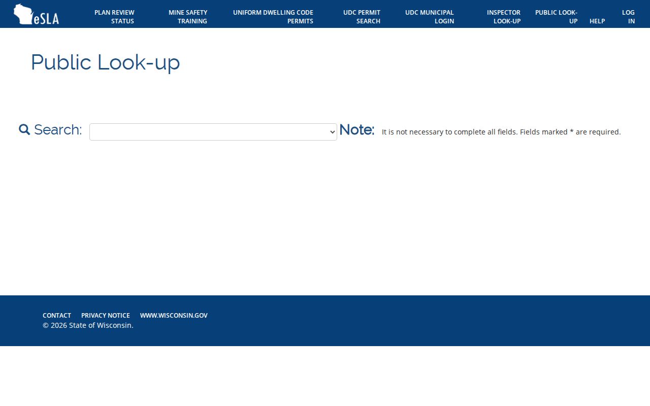 Wauwatosa resident lookup: Wisconsin DSPS credential lookup interface for checking a named Wauwatosa affiliation