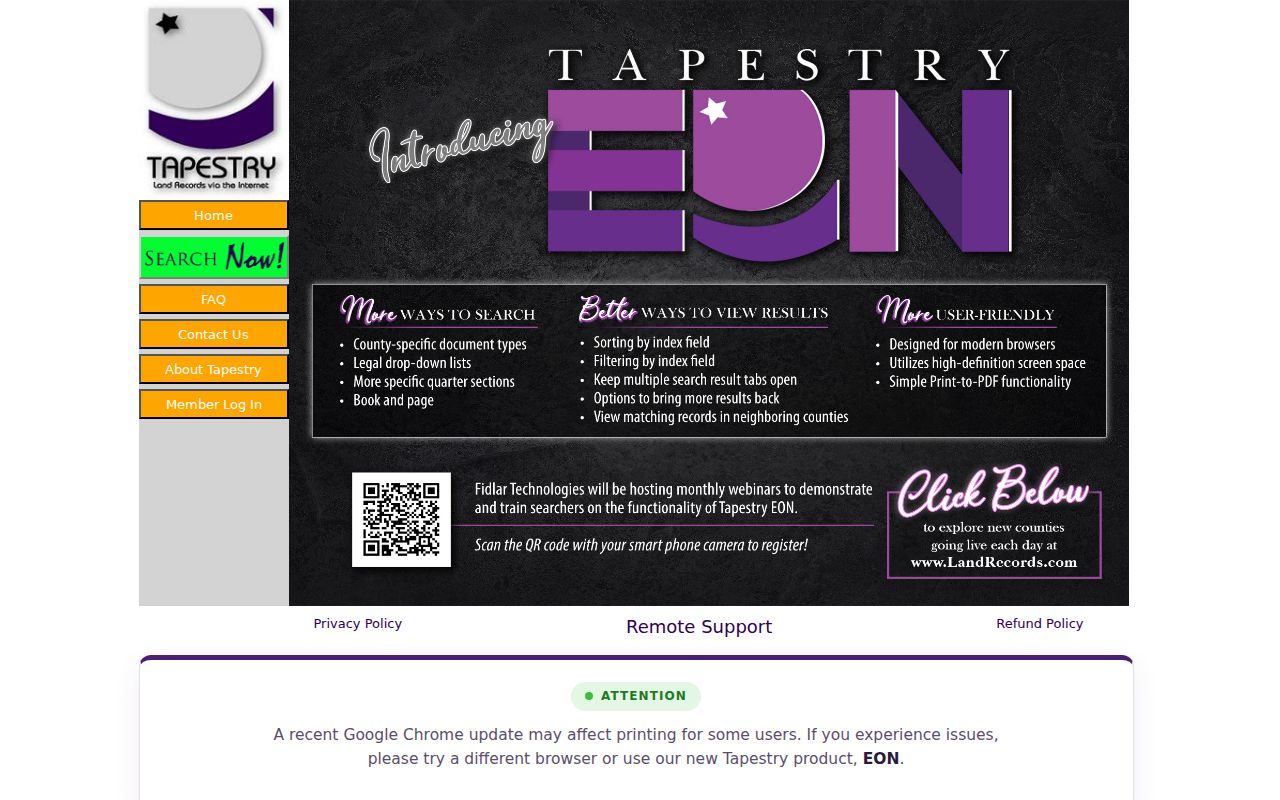 Wauwatosa street directory: Tapestry Milwaukee County deed index landing page
