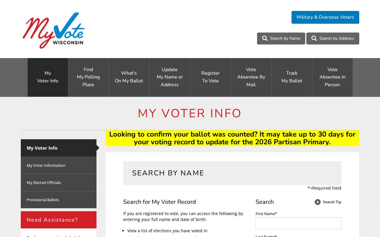 Wauwatosa residents directory: MyVote Wisconsin voter self-lookup