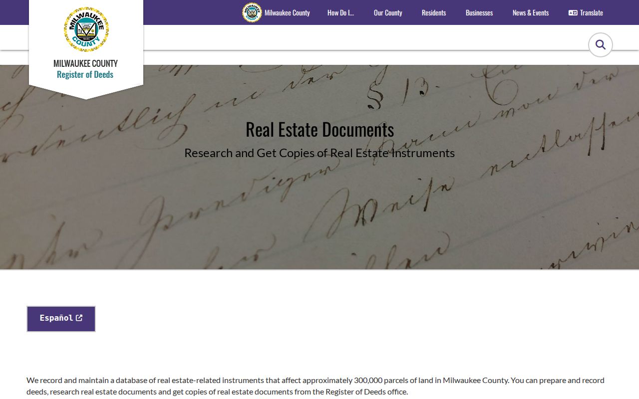 Wauwatosa residents directory: Milwaukee County real estate records access page