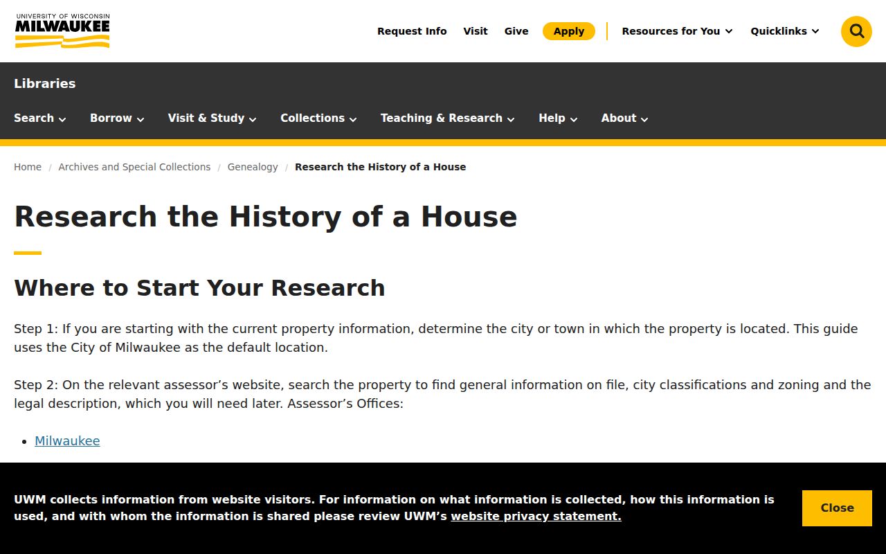 Wauwatosa previous residents: UWM Libraries house-history research sequence for a Wauwatosa property